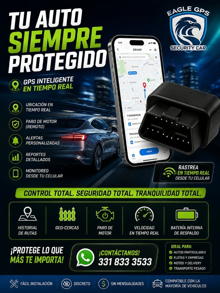 Flyer GPS Satelital para Auto